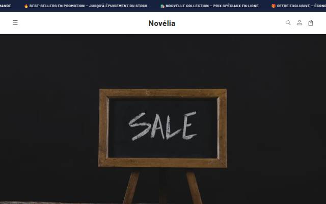 Novélia storefront