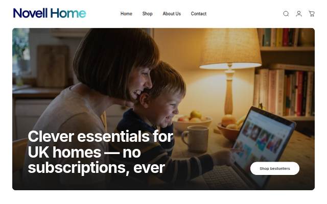 Startseite von Novell Home