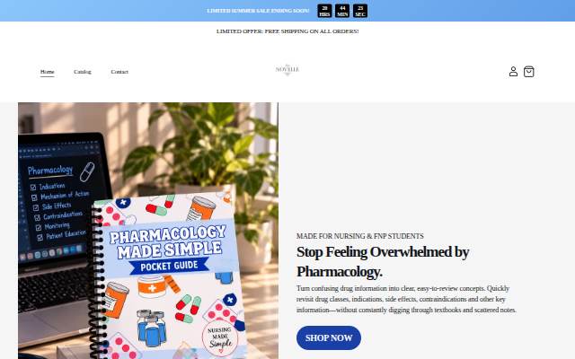 Vitrine de shopnovelle