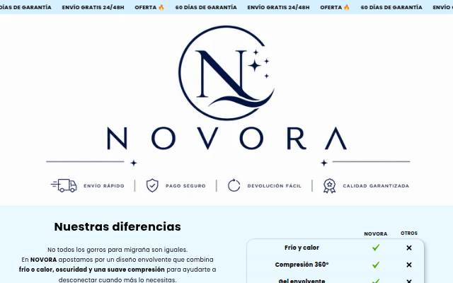Novora storefront