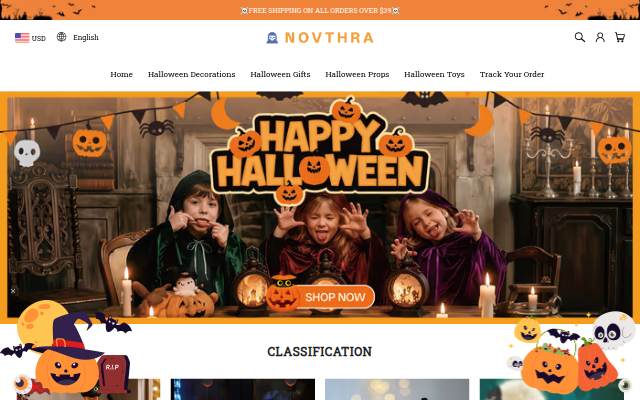 NOVTHRA storefront