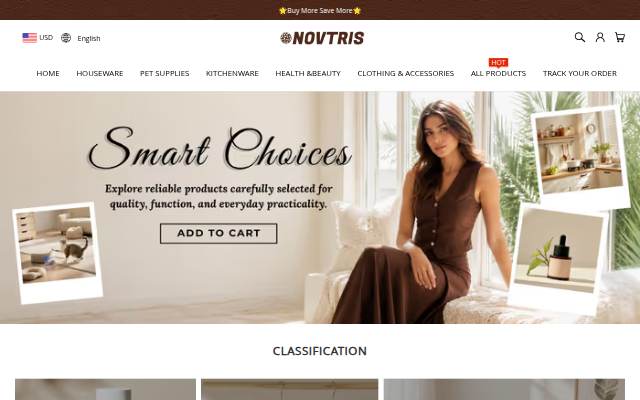 NOVTRIS storefront