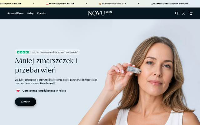 NOVU SKIN storefront