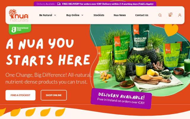 Nua Naturals storefront