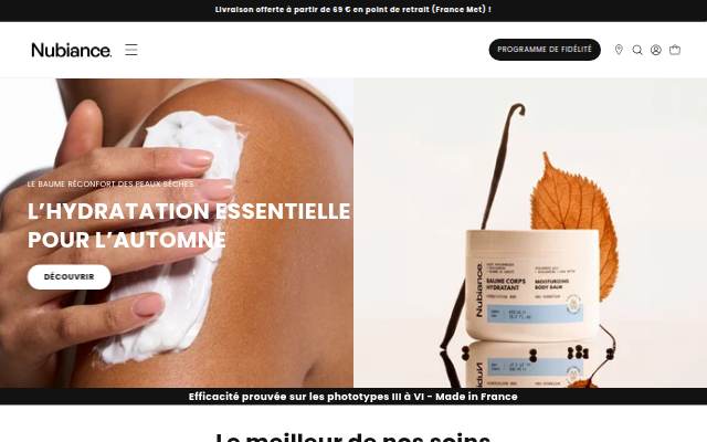 Startseite von Nubiance