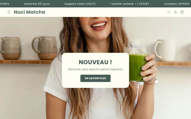 Nuci Matcha storefront