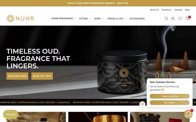 NUHR Home storefront