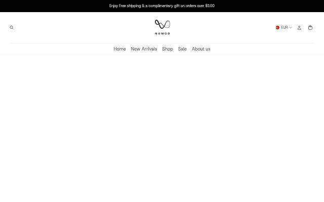Numod Active storefront