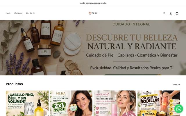 NuraShop storefront