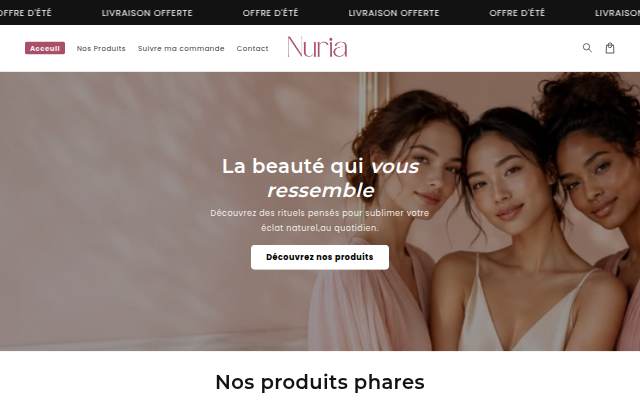 Startseite von Nuria