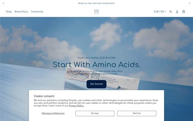 nutraKOS storefront