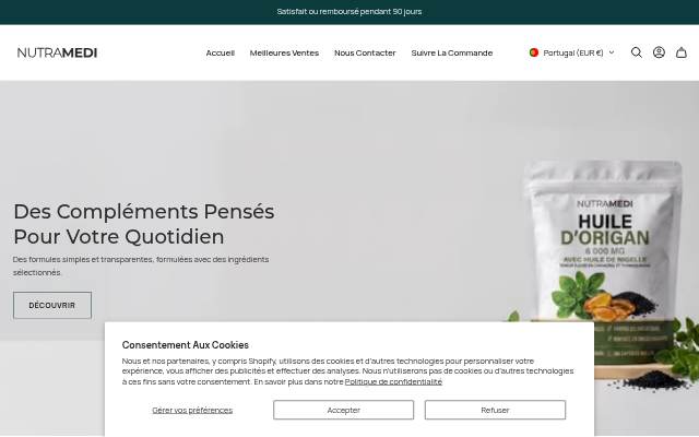 Vitrine de Nutramedi