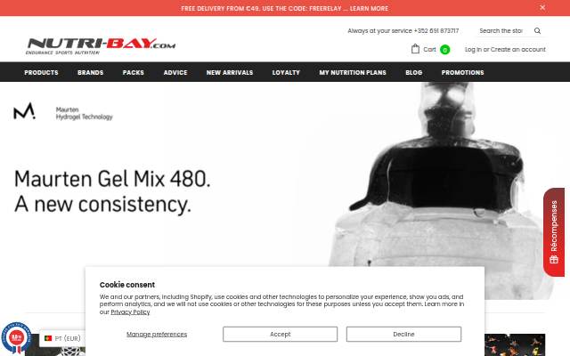 Nutri-bay.com storefront