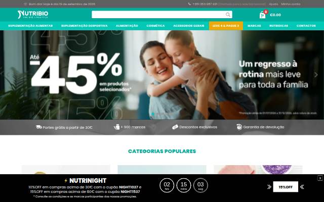 Nutribio storefront