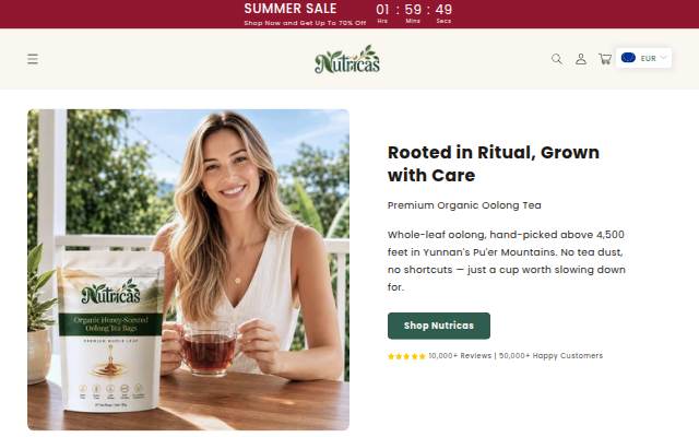 Nutricas storefront