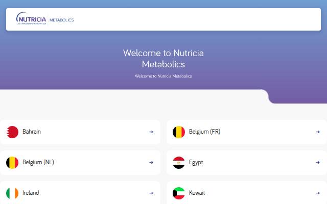 Startseite von Support for inherited metabolic disorders