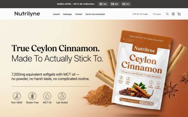Nutrilyne storefront