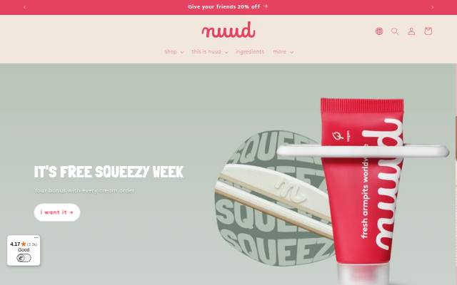 EN nuud | fresh armpits worldwide storefront