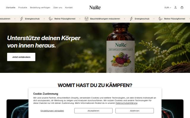 Nure storefront