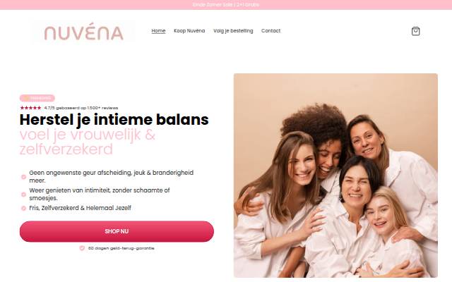 Nuvéna Naturals storefront