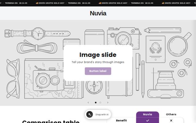 Nuvia storefront