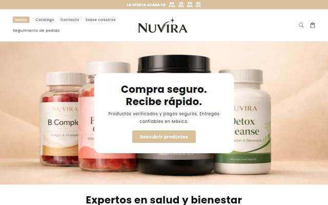 Nuvira Lab storefront