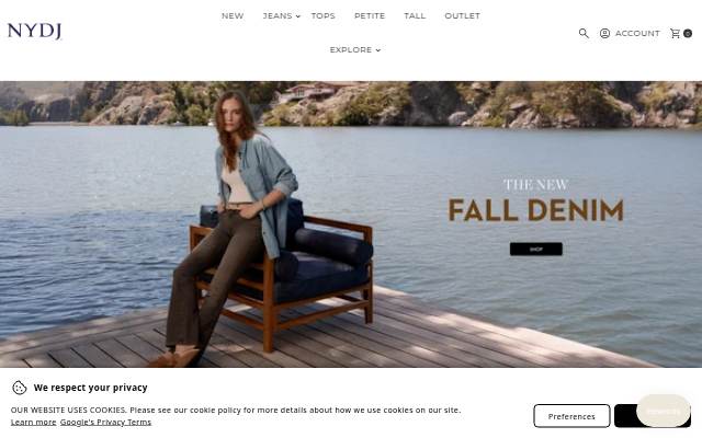 NYDJ UK storefront