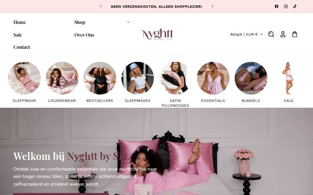 Nyghtt by Sia storefront