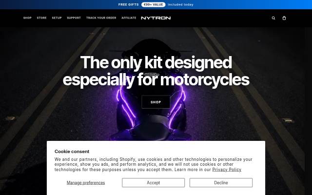 Nytron storefront