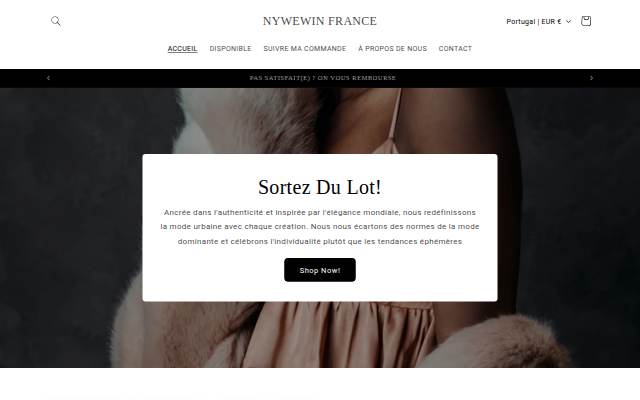 NYWEWIN FRANCE storefront