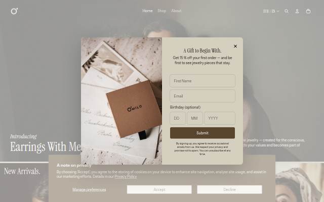 O'Milo storefront