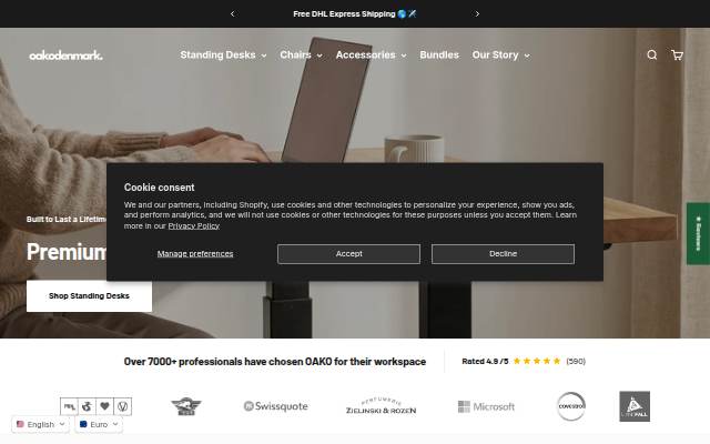 OAKO Denmark storefront