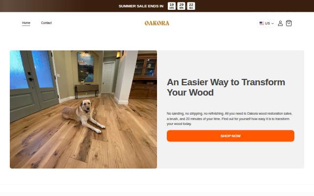 Oakora storefront