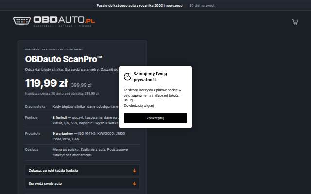 OBDauto.pl storefront