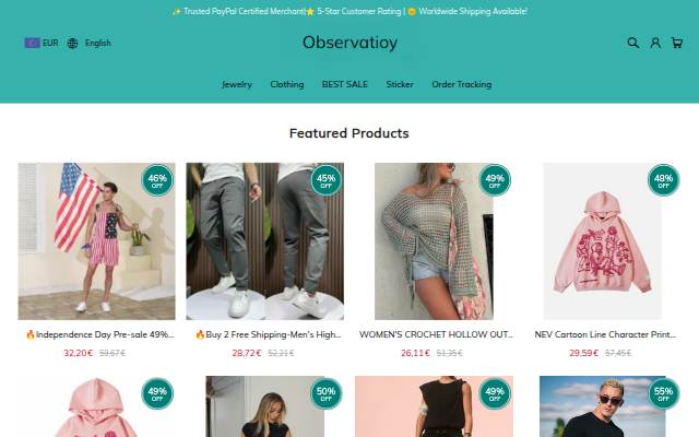 Observatioy storefront