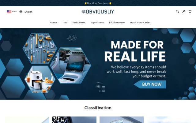Startseite von OBVIOUSLIY