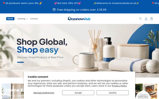 oceanovahub.co.uk storefront