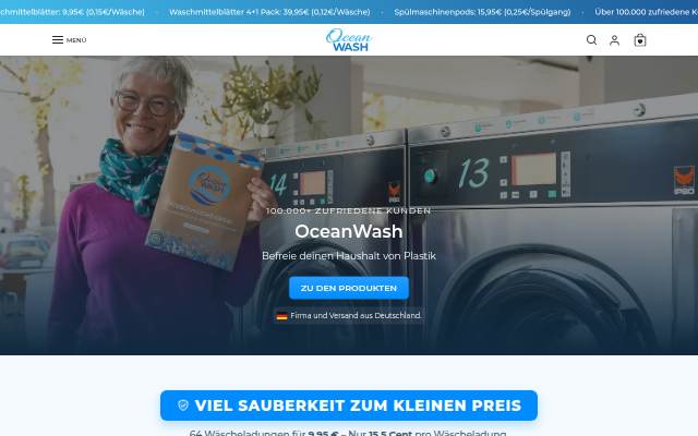 OceanWash storefront