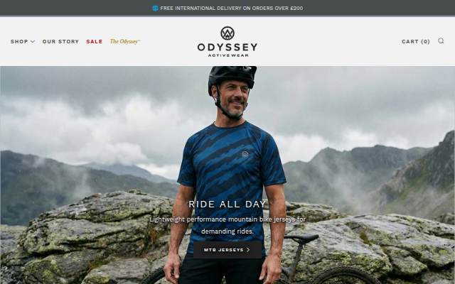 Odyssey Activewear storefront