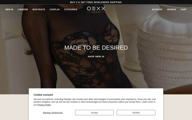 Oexx storefront