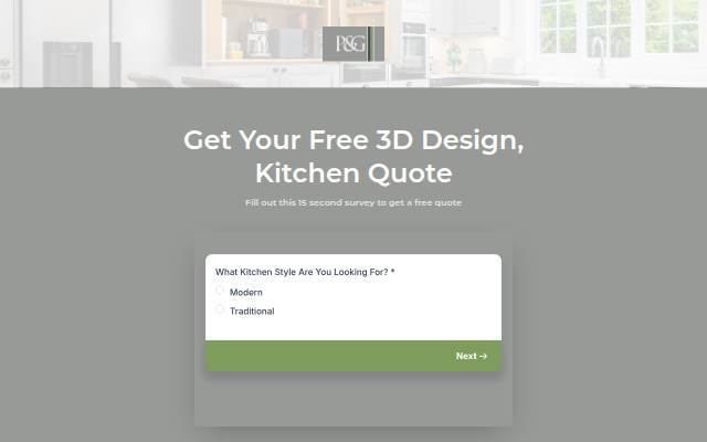 Startseite von Free 3D Kitchen Design &amp; Quote