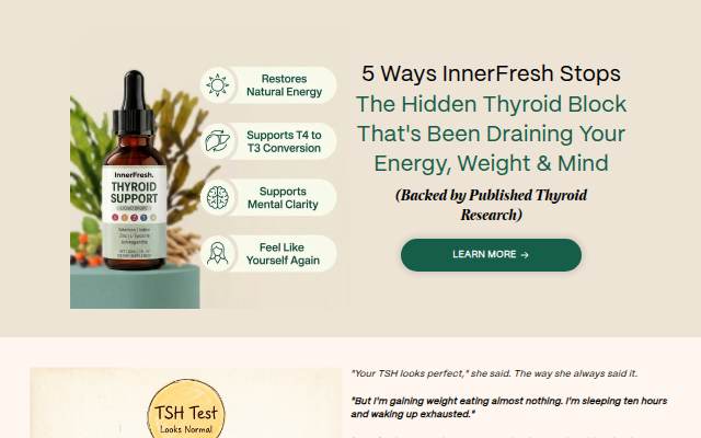 Montra da InnerFresh Thyroid Support