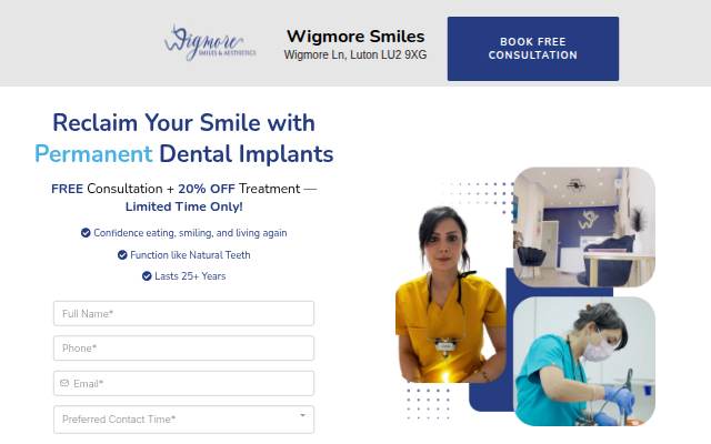 Wigmore Smiles storefront