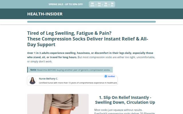 Startseite von This Compression Sock Helps Thousands Of Women With Leg Pain