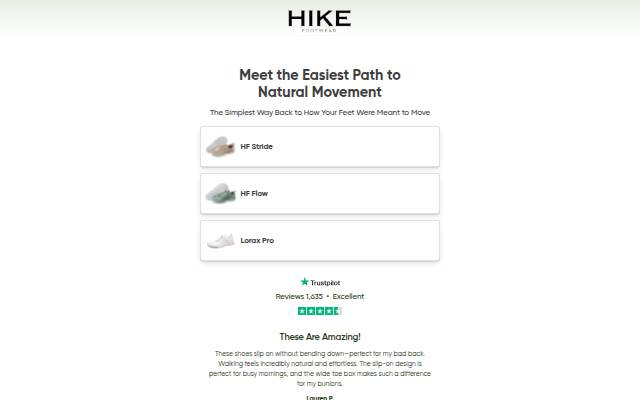 Meet the Easiest Path to Natural Movement storefront