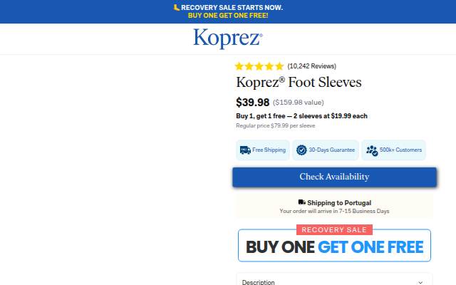 Koprez® Foot Sleeves storefront