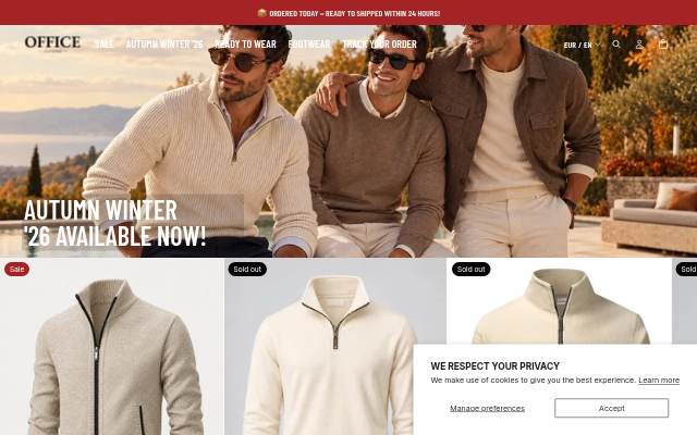 Office Clothing storefront