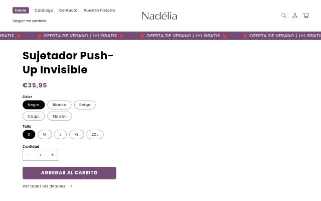 Nadélia storefront