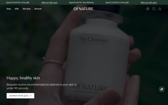 OF NATURE storefront
