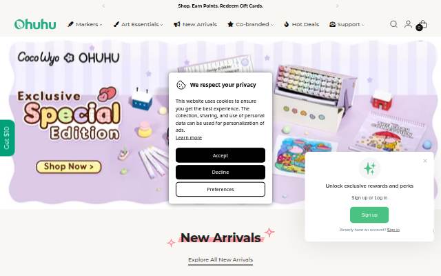 Ohuhu storefront